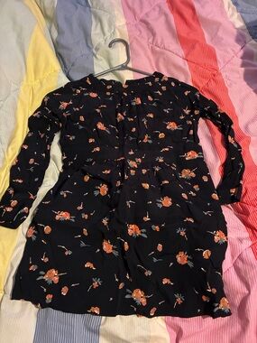 Bonpoint Blue Floral Casual Girls Dress